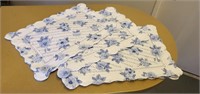 HAND SEWN FLORAL PLACEMATS SET OF 8