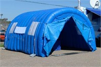 INFLATABLE STORAGE TENT WITH BLOWER
