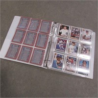 ALBUM OF 1991 TOPPS BASSBALL CARDS & STICKERS