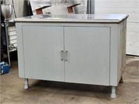 Enclosed Storage Cabinet w/ Stainless Work Top
