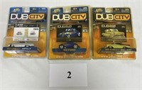 3 Jada Toys Dub City Cars In Original Packaging