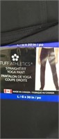 $24-Ladies Lg black Tuff Athletics yoga pant