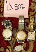 V - LOT OF 4 VINTAGE WATCHES (LV512)