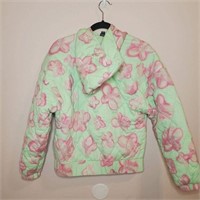 Wild Fable mint green floral quilted hoodie Coat