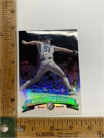 Large Randy Johnson 5” x 3.5” baseball card holo