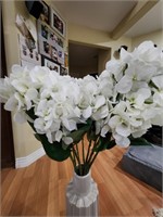 White Silk Hydrangeas