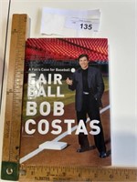 Bob costas fair ball signed book