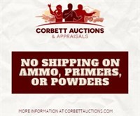 NO SHIPPING ON AMMO, PRIMERS, BULLETS, OR POWDER