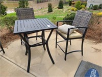 3PC COUNTER HEIGHT PATIO TABLE W/ STOOLS