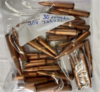 30 ROUNDS 308 7.62 X 51MM AMMO
