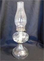 Vintage Queen Anne clear glass kerosene oil