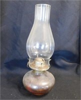 Vintage Mexican glass oil lamp, Aguila Hecho Por