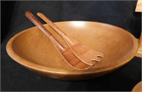 Mid Century Woodcroftery wooden salad bowl -