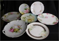 Antique decorative floral plates: Bavaria -