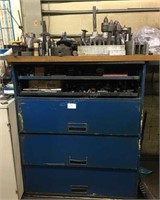 Metal Cabinet w/ LARGE Lot of Tooling and Bits