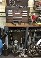 Lot of Asstd Parts, Metal, Tool Box & Desk