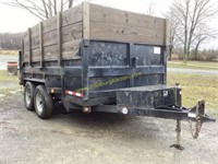 2016 QUALITY STEEL 12FT TANDEM AXLE 8312D