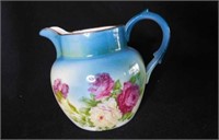 Vintage hand painted Stafford pitcher, 4.25" tall