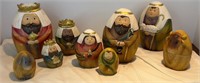 Christmas Nativity Nesting Dolls Roman