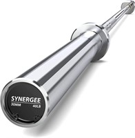 Synergee Essential 40lb Chrome Olympic Barbell.
