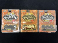 3 Jada Toys Von Dutch Garage Die Cast Cars