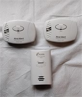 3 Carbon Monoxide Alarms