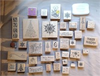 Lot of crafting stamps Winter- xmas