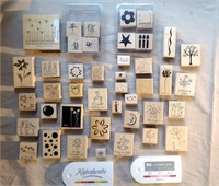 Assortment of Crafting Stamps & Ink