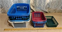 Lot 8 Small Plastic Baskets