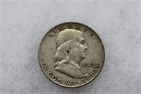 U.S. 1949 Franklin Half Dollar - 90% Silver