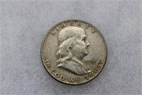 U.S. 1951-D Franklin Half Dollar - 90% Silver