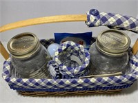 Longaberger Baskets -With jars
