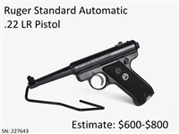 Ruger Standard Automatic .22 LR Pistol