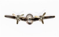 Jewelry Sterling Silver B-26 Bomber Brooch