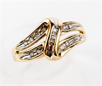 Jewelry 10k Gold & Diamond Fashion Ring