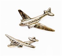 Jewelry 2 Sterling Silver Airplane Brooches