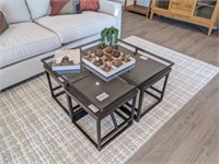 5PC COFFEE TABLE & STOOLS