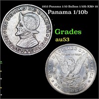 1953 Panama 1/10 Balboa 1/10b KM# 18 Grades Select