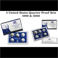 Group of 2 1999-2000 United States Quarters Proof