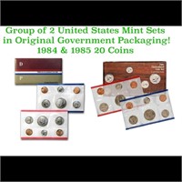 Group of 2 United States Mint Set in Original Gove