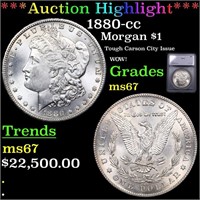 ***Auction Highlight*** 1880-cc Morgan Dollar $1 G
