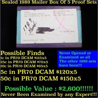 Original sealed box 5- 1989 United States Mint Pro