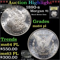 ***Auction Highlight*** 1890-s Morgan Dollar $1 Gr