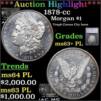 ***Auction Highlight*** 1878-cc Morgan Dollar $1 G