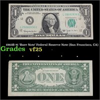 1963B $1 'Barr Note' Federal Reserve Note (San Fra