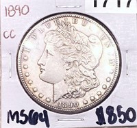 1890-CC Morgan Silver Dollar MS64