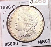 1896-O Morgan Silver Dollar MS63