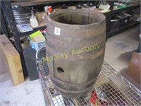 HEAVY WOOD BARREL-PICK UP ONLY