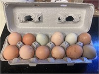 Dozen fresh chicken eggs