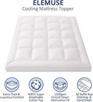 ELEMUSE Extra Thick Cooling Cal King Topper